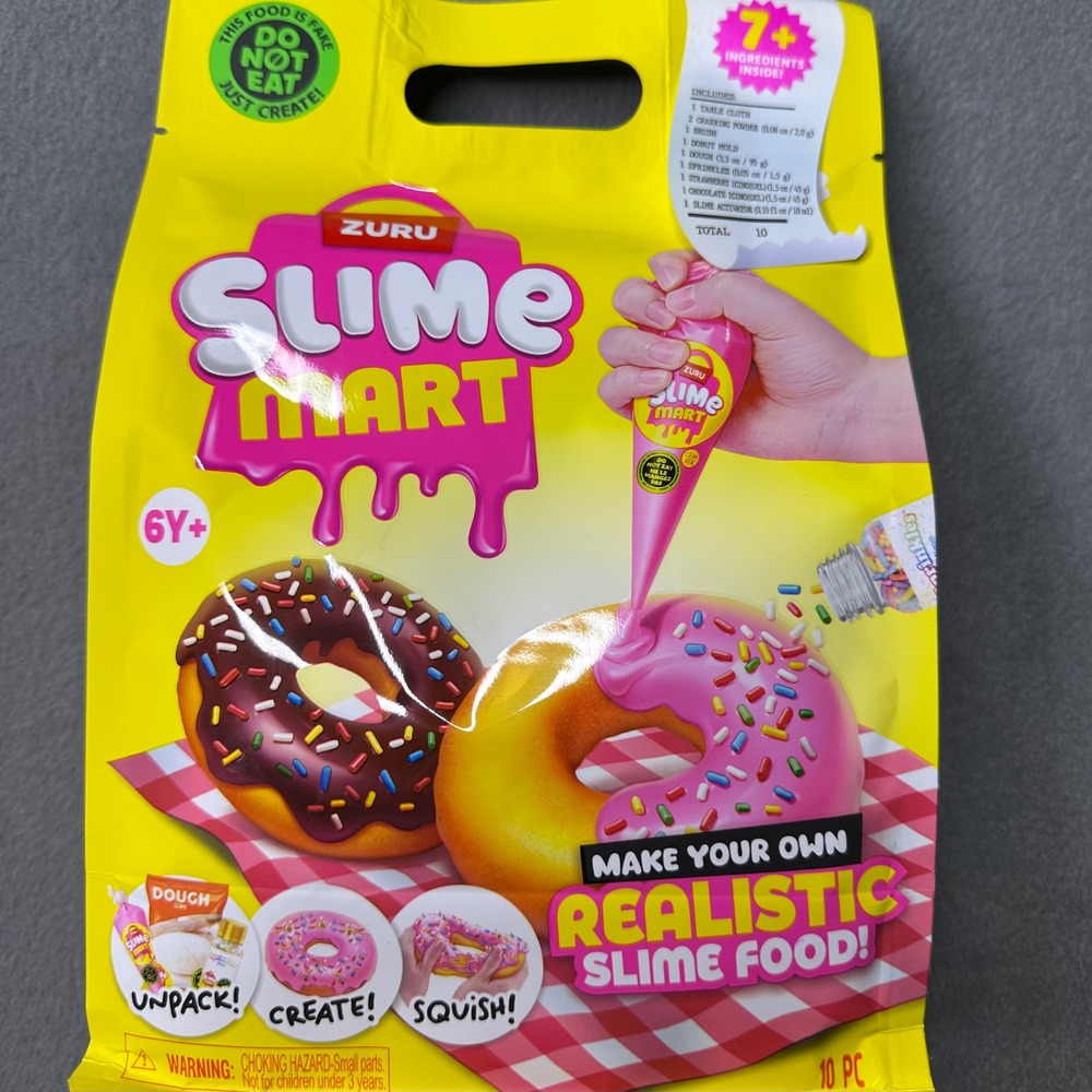 Zuru Slime Mart DIY Kit Kids Unisex OS Yellow‎ Realistic Donut Slime Food 15901B
